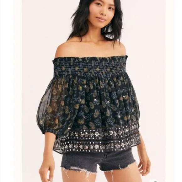 Free People Age of Aquarius Top - Picture 1 of 11